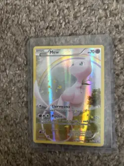 FULL ART Mew Promo XY110 NM Pokemon TCG Mythical Collection Holo Foil Ultra Rare - Image 1