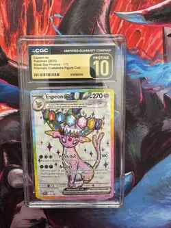 Pokemon Company CGC Pristine 10 Espeon ex SVP 175 Black Star Promo Holo EN 2025 - Image 1