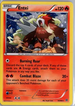Entei (Cosmos Holo) 014/098 Holo Promo Blister Exclusives Pokemon MP - Image 1