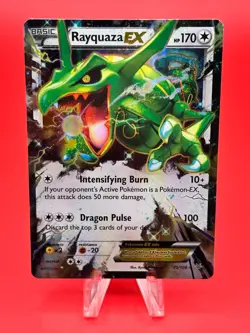 Pokemon TCG Rayquaza EX Roaring Skies Holo Ultra Rare Card 75/108 - Image 1