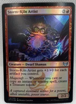 Storm Kiln Artist 115 Strixhaven: School of Mages Foil U NM MTG Card - Image 1