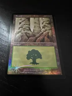 MTG Foil Forest 350 - Foil Mercadian Masques Magic the Gathering LP - Image 3