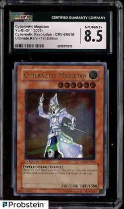 2005 Yu-Gi-Oh! Cybernetic Revolution 1st Ed UR EN016 Cybernetic Magician CGC 8.5 - Image 1