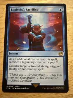 Louisoix's Sacrifice - 59 - FIN - NM - MTG Magic the Gathering - Image 1