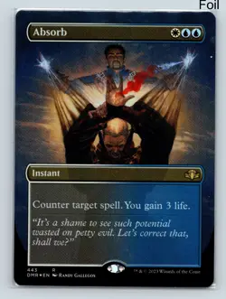 MTG Absorb (Borderless) Foil R Dominaria Remastered DMR 443 NM - Image 1