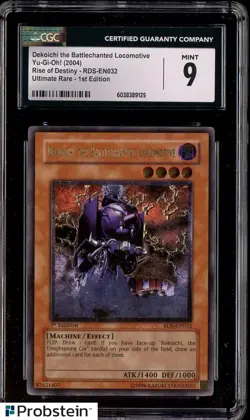 2004 Rise/Destiny Yu-Gi-Oh! Dekoichi The Battlechanted Locomotive 1st Ed CGC 9 - Image 1