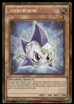 JUNKURIBOH PGL3-EN003 GOLD SECRET RARE YU-GI-OH 1ST EDITION NM/M - Image 1
