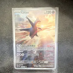 Pokemon TCG Latios Illustration Rare Full Art Holo 120HP Surging Sparks 203/191 - Image 1