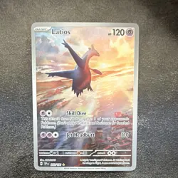 Pokemon TCG Latios Illustration Rare Full Art Holo 120HP Surging Sparks 203/191 - Image 3