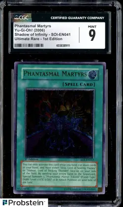 2006 Yu-Gi-Oh! Shadow of Infinity SOI-EN041 Phantasmal Martyrs 1st Ed CGC 9 - Image 1