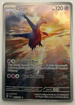 Latios, 203/191, SV08, Surging Sparks, Illustration Rare, Holo, Pokemon TCG, NM - Image 1