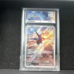 Pokemon Latios TCG Illustration Rare Gem Mint Ace 10 Surging Sparks 203/191 - Image 1