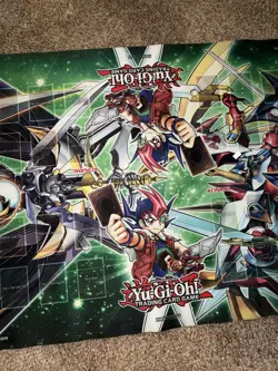 Yugioh Four 4 Player Playmat TCG Konami Official Zexal Playmat Green - Image 4