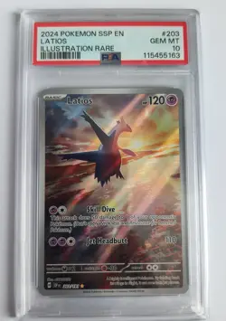 Pokemon TCG - Latios 203/191 - Surging Sparks - Illustration Rare - PSA 10 - Image 1