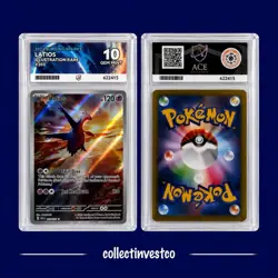 Pokemon TCG Latios Card 203/191 Surging Sparks Illustration Rare Ace 10 Gem Mint - Image 1