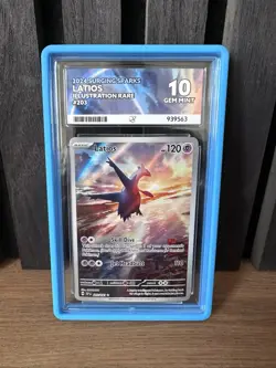 Pokemon TCG Latios Card 203/191 Surging Sparks Illustration Rare Ace 10 Gem Mint - Image 1