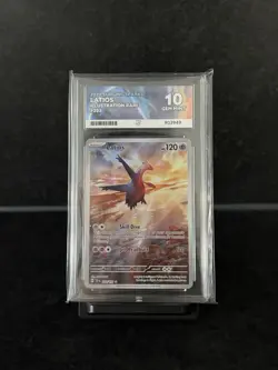 Pokemon TCG Latios Card 203/191 Surging Sparks Illustration Rare Ace 10 Gem Mint - Image 1