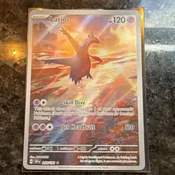 Pokemon TCG Latios SV08 Surging Sparks 203/191 Illustration Rare Holo Basic - Image 2