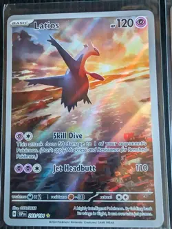 Pokemon TCG Latios Card 203/191 Surging Sparks Illustration Rare - Image 1