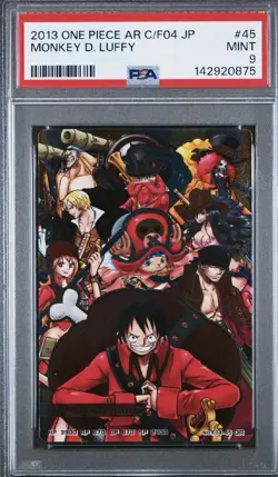 PSA 9 2013 CARDDASS ONE PIECE AR CARDDASS FORMATION 04 #45 MONKEY D. LUFFY - Image 1