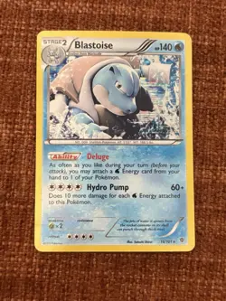 Pokemon Blastoise 16/101 - Holo Rare - Excellent - BW Plasma Blast - Image 1