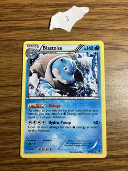 Pokemon Blastoise Holo Rare Plasma Blast 16/101 Holo - Image 1