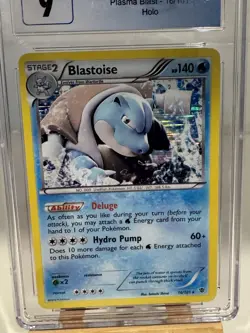 Pokemon Blastoise Reverse Holo Rare Plasma blast - 16/101 - CGC 9 - Like PSA BGS - Image 2