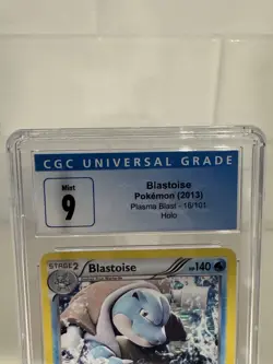 Pokemon Blastoise Reverse Holo Rare Plasma blast - 16/101 - CGC 9 - Like PSA BGS - Image 3