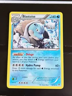 Pokemon TCG Blastoise 16/101 Plasma Blast Non Holo Rare 2013 Pokemon Card - LP - Image 1