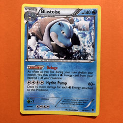 Blastoise Holo Rare 16/101 Black White Plasma Blast Pokemon Card MP - Image 2