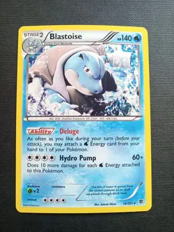 Pokemon Blastoise 16/101 Plasma Blast Rare Holo Near Mint - Image 1