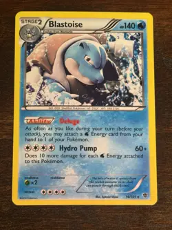 Blastoise 16/101 Plasma Blast Holo Rare Vintage Pokemon TCG - Image 1