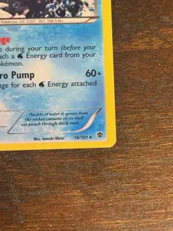 Blastoise 16/101 Plasma Blast Holo Rare Vintage Pokemon TCG - Image 4