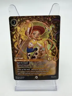 Disney Lorcana Jessie Lively Cowgirl Wilds Unknown 223/204 Enchanted Holo - Image 1