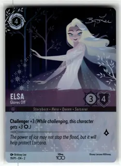 Elsa - Gloves Off (Alternate Art) 19 Promo Disney100 Promos Lorcana Near Mint - Image 1