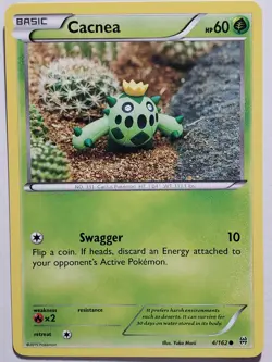 Cacnea 4/162 - Yuka Morii Clay Art - XY Breakthrough Pokemon Card - Image 1