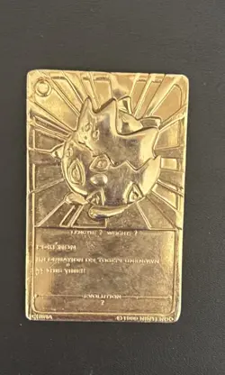 Pokemon Togepi 23k Gold Plated Trading Card - Image 2