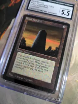 CGC 5.5 MTG BETA Basalt Monolith Magic the Gathering Excellent + - Image 3