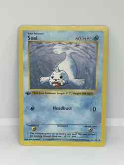 Seel Shadowless Base Set 1st Edition Pokemon Card Uncommon 41/102 LP - Image 1