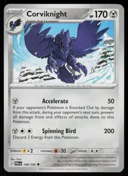 Corviknight 148/193 Uncommon Paldea Evolved Pokemon Near Mint - Image 1