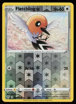 Fletchling 151/189 Common Darkness Ablaze Pokemon Reverse Holo Lightly Played - Image 1