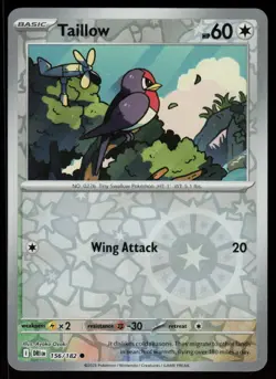 Taillow 156/182 Common Destined Rivals Pokemon Reverse Holo Near Mint - Image 1