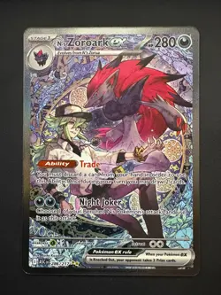 N's Zoroark ex 286/217 Pokemon Ascended Heroes Special Illustration Rare NM 2026 - Image 1