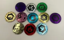 11 X Pokemon Coins Metallic Coins Collectable Discs Pikachu Toys FREE LOCAL POST - Image 1