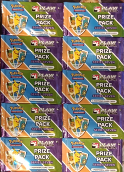 LOT x (10) PLAY POKEMON PRIZE PACK SERIES SEVEN FACTORY SEALED TCG Market $8.75 - Image 1