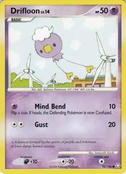 Drifloon 92/146 Legends Awakened Common Normal Pokemon TCG - Image 1