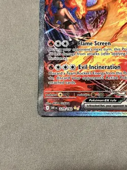 Team Rocket's Moltres ex 229/182 Sv10 Destined Rivals SIR Full Art Holo EX - Image 3