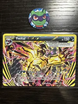 Pokemon TCG Yveltal Break 66/114 Holo Rare Steam Siege NM - Image 1