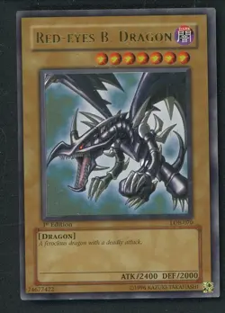 Yu-Gi-Oh! Red-Eyes B. Dragon LOB-070 1st Edition holographic foil - Image 1
