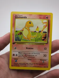 Pokemon - Charmander - Glumanda ** German ** - Baset Set 46/102 - LP - Image 1